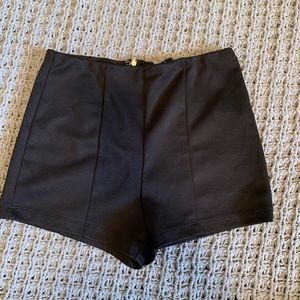 Mini pleated shorts